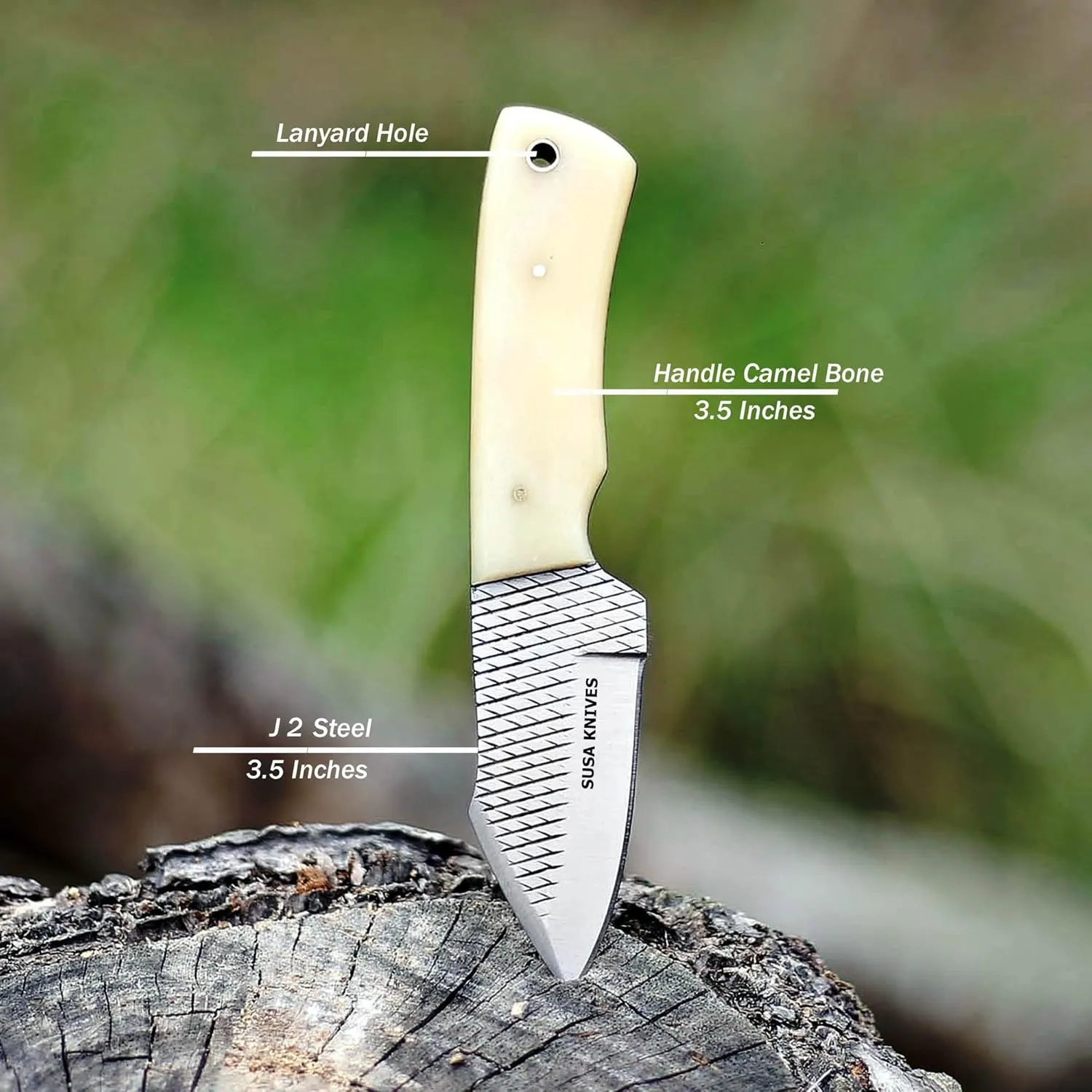 Custom Handmade 7'' fixed blade hoof rasp knife/Cow boy knife/Damascus steel Bull cutter knife, cowboy knives with pancake leather sheath (SUSA 120)