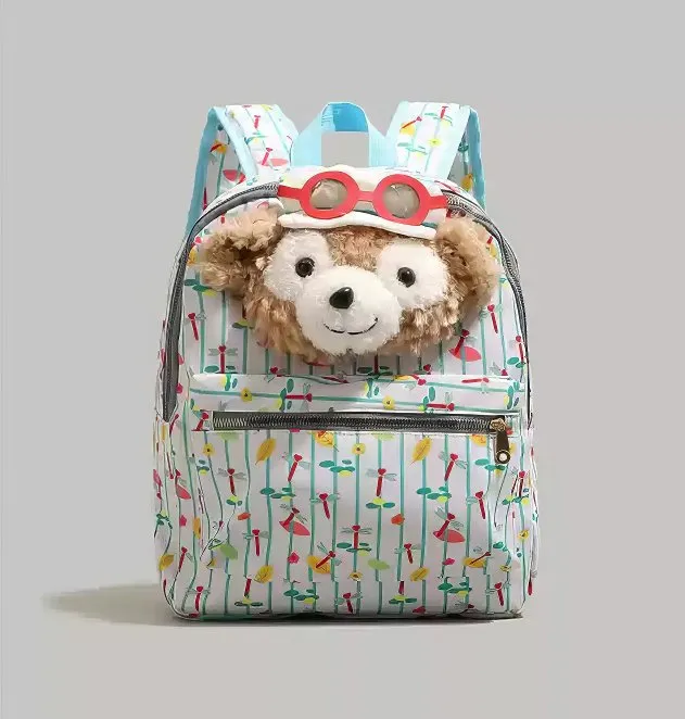 Cute Light Purple StellaLou Plush Face Pocket Schoolbag