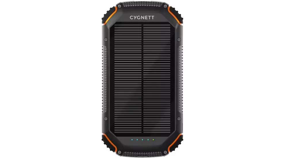 Cygnett 20,000mAh Solar Power Bank Gen2 – Black - Open Never Used - (AU Version)