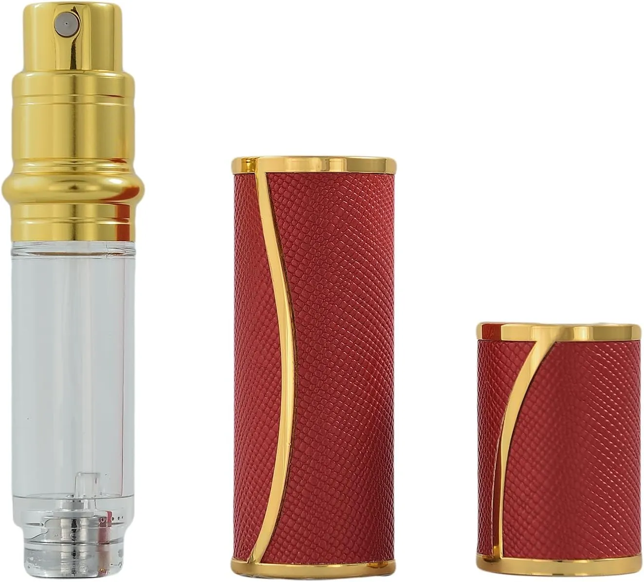 DanArt Refillable Travel Perfume Bottle Spray 5ml (Red)