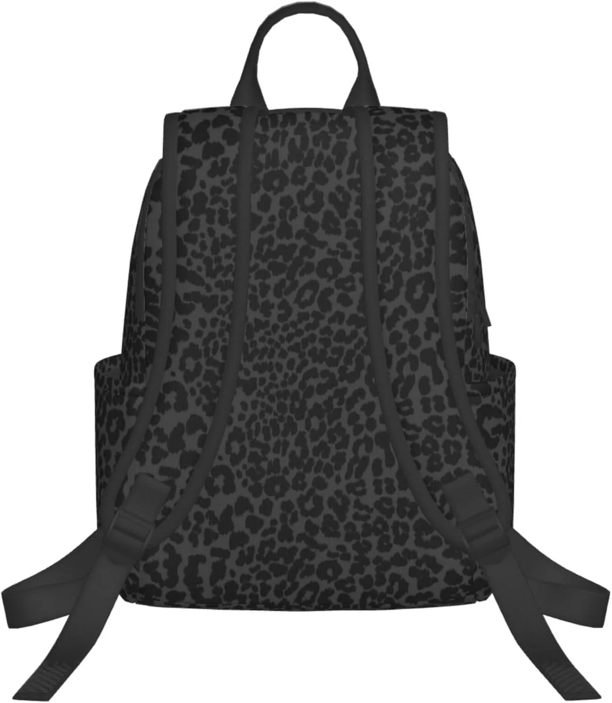 Dark Gray Black Leopard Cheetah Print backpack for Men Women bookbags,laptop backpack carrying bag casual lightweight travel sports day packs