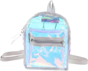 Dazzling Casual Backpack for Creative Personality Lightweight and Practical Storage for Outdoor Activities Shopping and Trips White