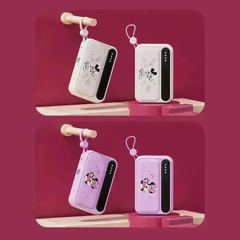 Disney Fast-Charging Power Bank With Built-in Data Cable