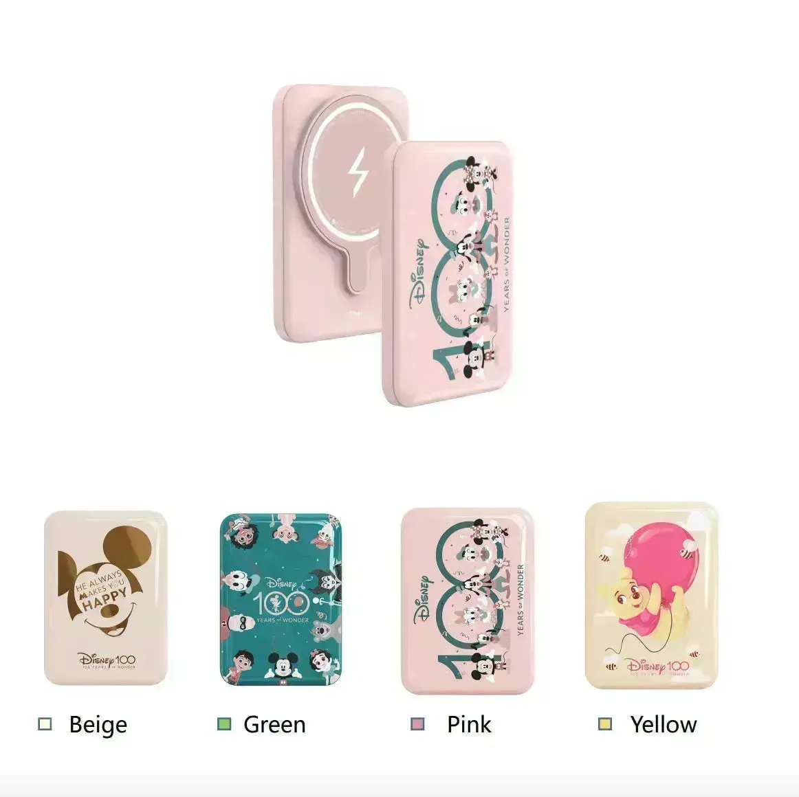 Disney QS C02 100th Anniversary Wireless Power Bank