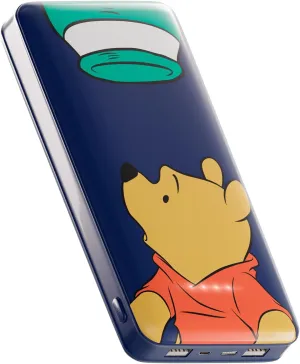 Disney Winnie The Pooh 10,000Mah Power Bank- Universally Compatible Portable Phone Charger Battery Pack w/USB Charging Port - Classic Winnie The Pooh Gifts for Women, Men, Teens and Kids