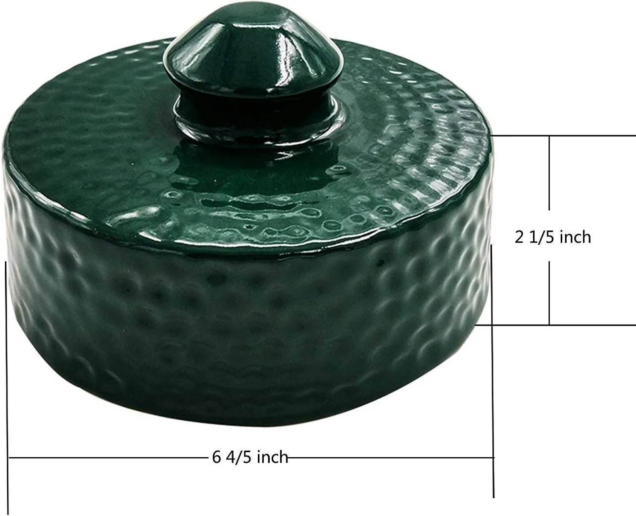 Dracarys Grill Chimney Top Vent Cap Ceramic Damper Top Big Green Color Egg Accessories,Big Grill Green Egg Parts Replacement for Medium,Large and XLarge Big Green Charcoal Grill Egg
