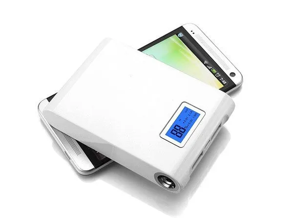 Dual usb LCD power bank 12000mah portable backup battery charger power bank