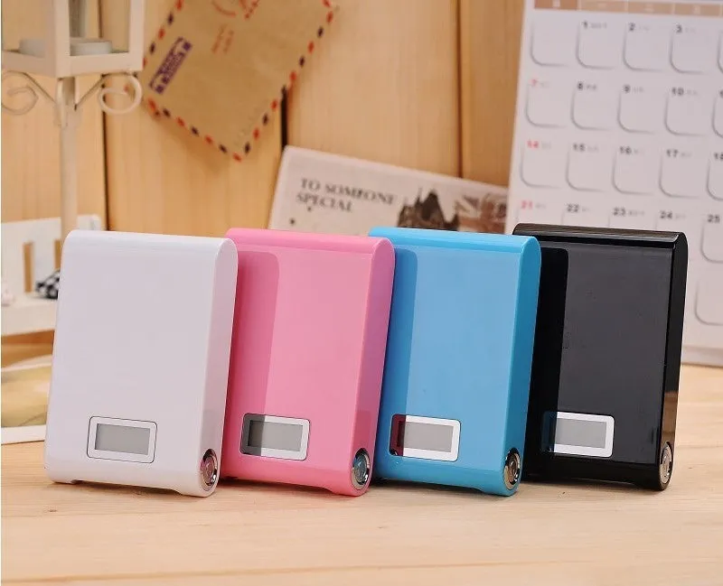 Dual usb LCD power bank 12000mah portable backup battery charger power bank