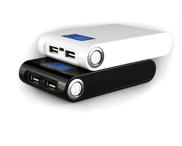 Dual usb LCD power bank 12000mah portable backup battery charger power bank