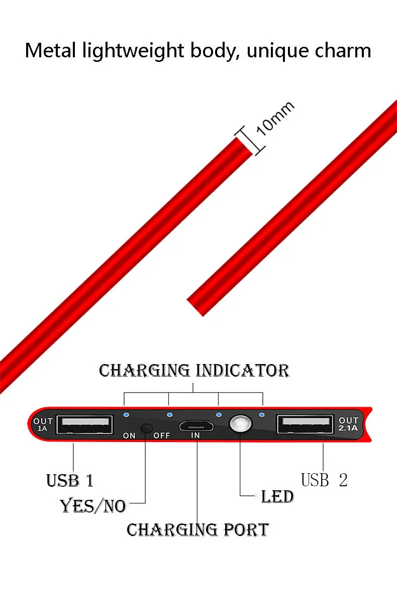 Dual USB Solar Power Bank