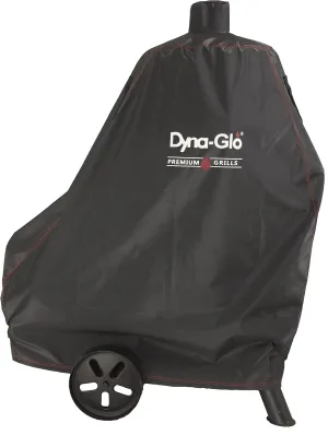 Dyna-Glo DG1382CSC Vertical Offset Charcoal Smoker Grill Cover, Fits Size Up to: 45.5in W x 18.5in D x 48.9in H, Black