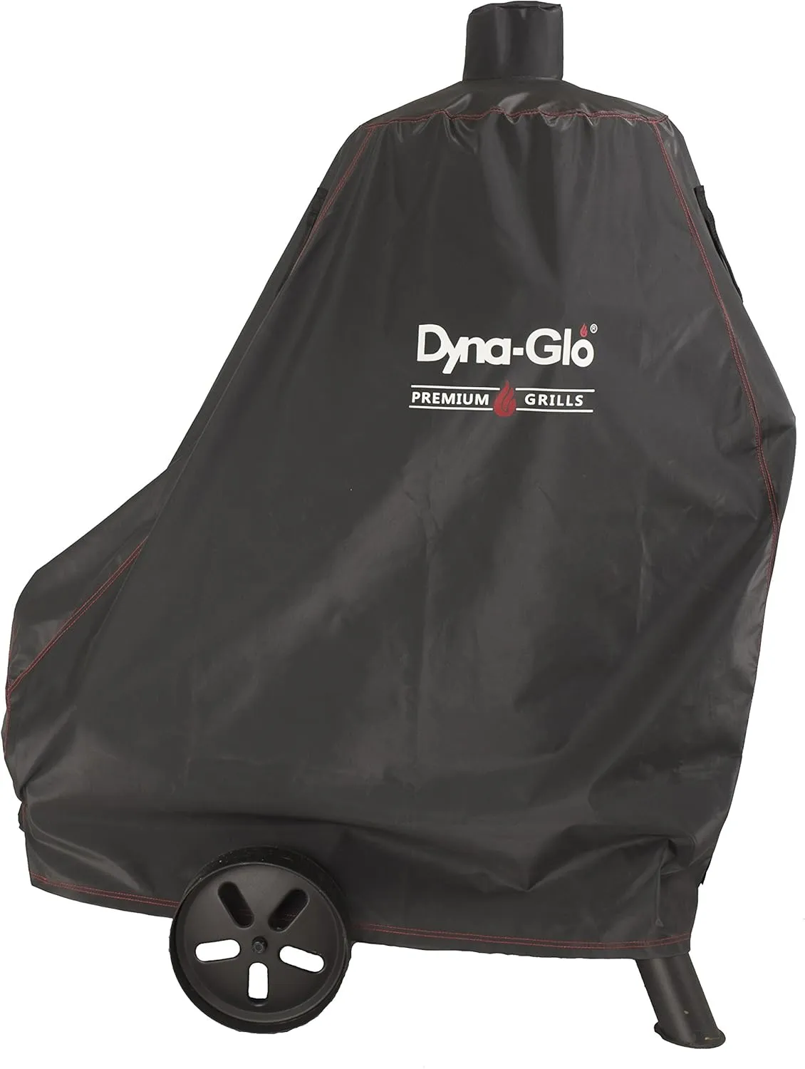 Dyna-Glo DG1382CSC Vertical Offset Charcoal Smoker Grill Cover, Fits Size Up to: 45.5in W x 18.5in D x 48.9in H, Black
