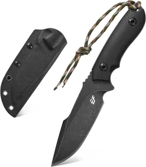 Eafengrow EF130 Fixed Blade Knife, DC53 Steel Blade,G10/Micarta Handle Full Tang EDC Fixed Knifes Straight Knife for Working Camping Hunting Field Adventure Survival