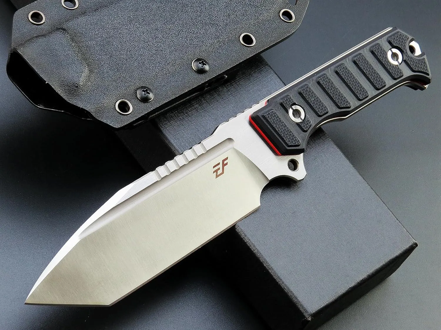 Eafengrow EF135 Fixed Blade Knife, DC53 Steel Blade,G10 Handle Full Tang EDC Fixed Knifes for Working Camping Survival