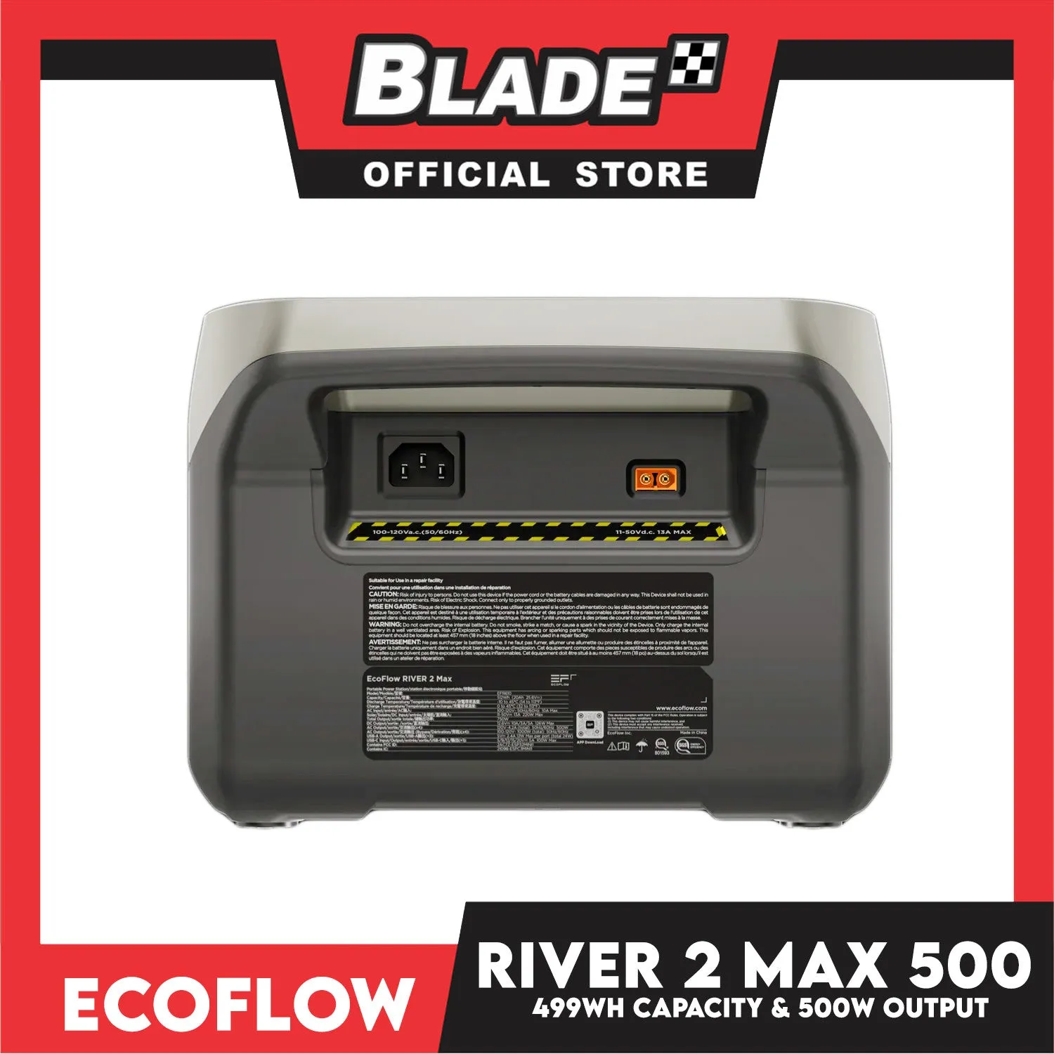 Ecoflow River 2 Max 500 Portable Power Station 499Wh 500W