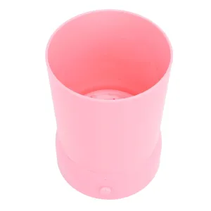 Electric Makeup Brush Cleaner Rose Gold USB Rechargeable 1200mAh, Professional Cosmetic Brush Puff Cleaner, Portable 10x14cm