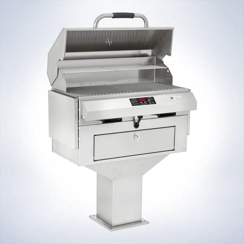 ElectriChef 32 Inch Ruby Pedestal Base Outdoor Electric Grill - 4400-EC-448-PB-S-32