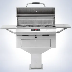 ElectriChef 32 Inch Ruby Pedestal Base Outdoor Electric Grill - 4400-EC-448-PB-S-32