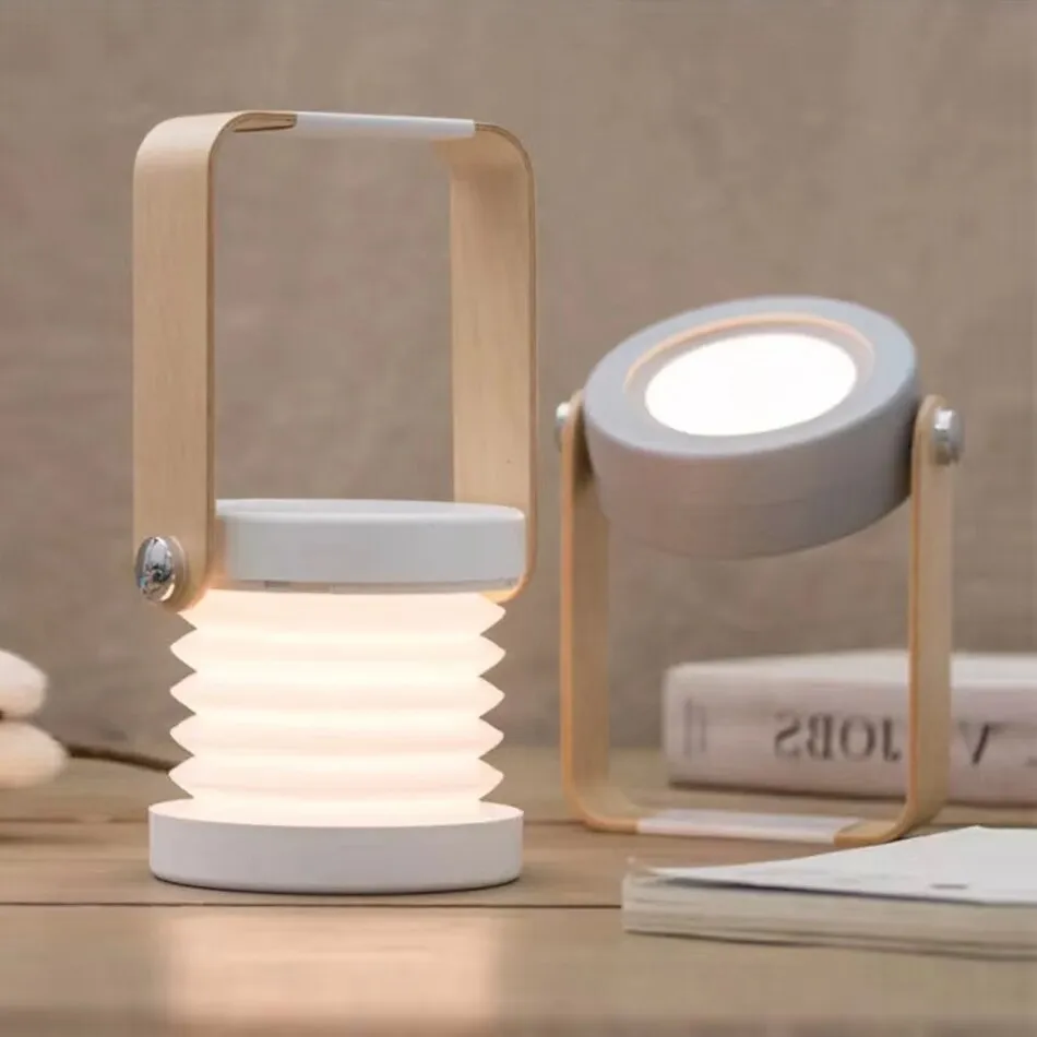 Elijah Lantern Portable LED Night Light, USB Rechargeable