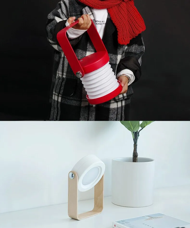 Elijah Lantern Portable LED Night Light, USB Rechargeable