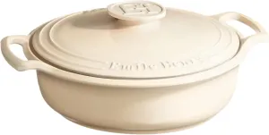 Emile Henry Made in France SUBLIME Ceramic Braiser 4Qt|Crème