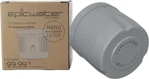 Epic Water Filters REPLACEMENT FILTER for Epic Nano Water Filter Pitcher or Dispenser. Nanofiltration Removes Bacteria, Virus, Cyst, Lead, Chromium 6, PFOS, PFOA, Heavy Metals, Pesticides,