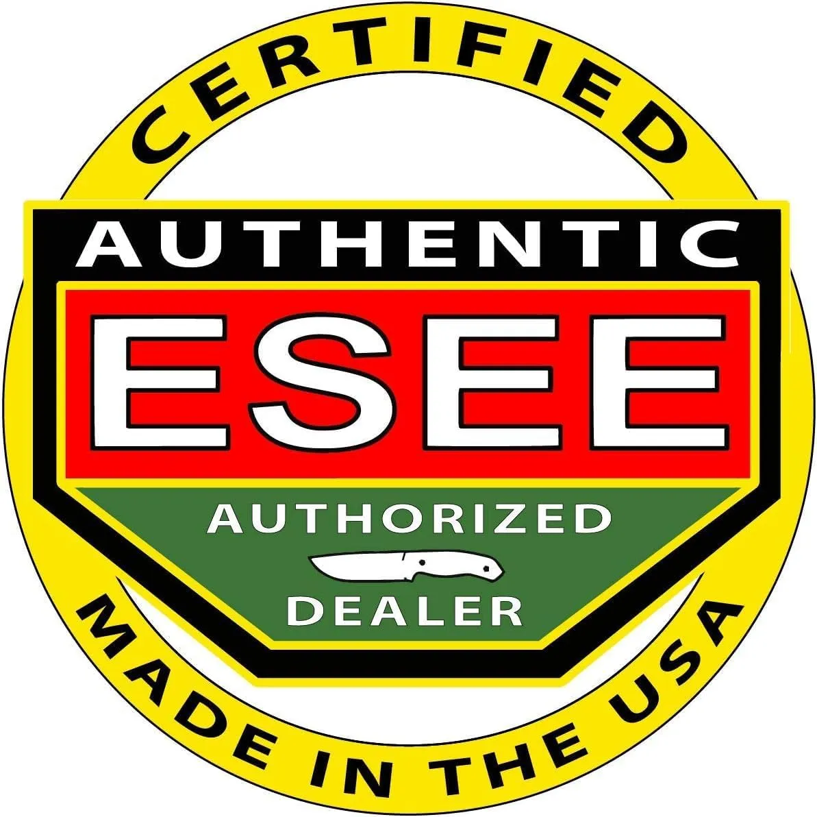 ESEE-5 Fixed Blade Knife, 3D Contoured Handle, 1095 Carbon Steel, Ambidextrous Kydex Sheath, Made in USA