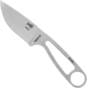 ESEE Izula Fixed Blade Knife w/Molded Polymer Sheath and Clip Plate