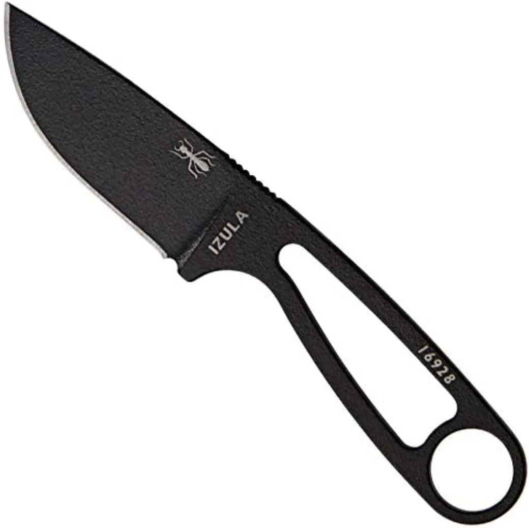 ESEE Izula Fixed Blade Knife w/Molded Polymer Sheath and Clip Plate