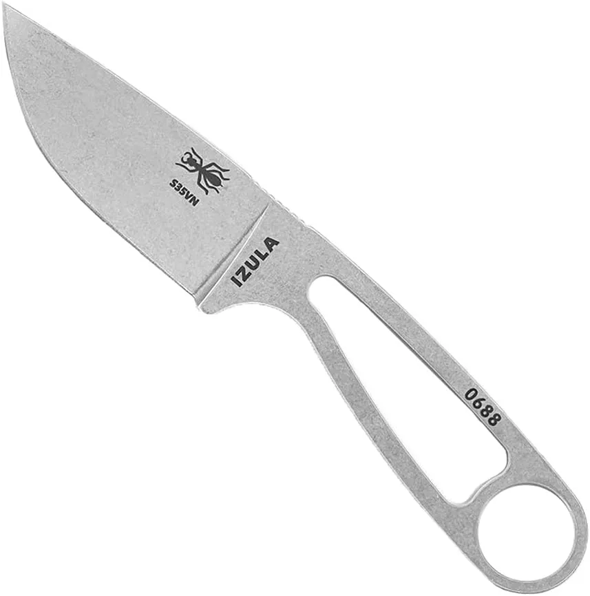ESEE Izula Fixed Blade Knife w/Molded Polymer Sheath and Clip Plate