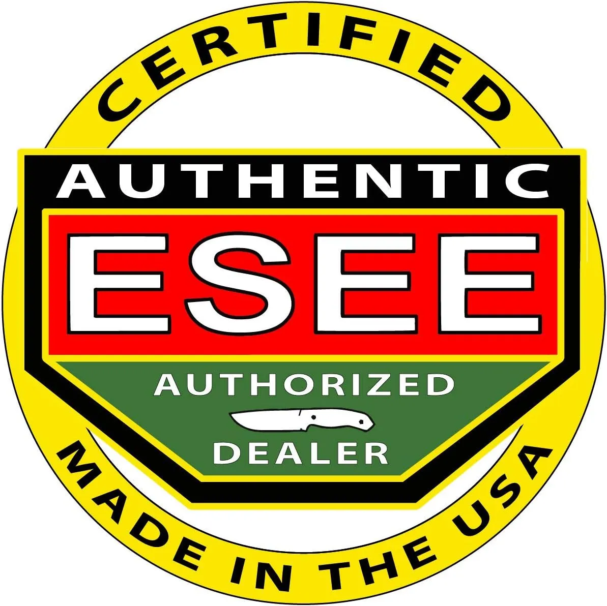 ESEE Knives 3P Fixed Blade Knife with Molded Polymer Sheath