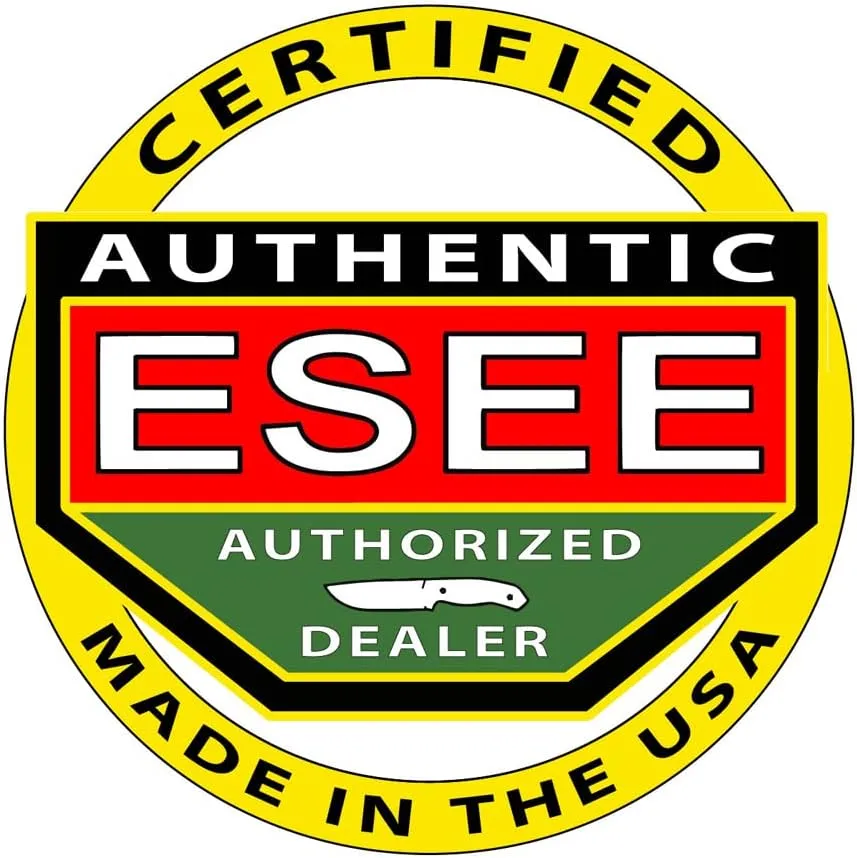 ESEE Knives Model 3P-B Fixed Blade Knife, Black Molded Polymer Sheath, Ambidextrous Belt Clip Plate