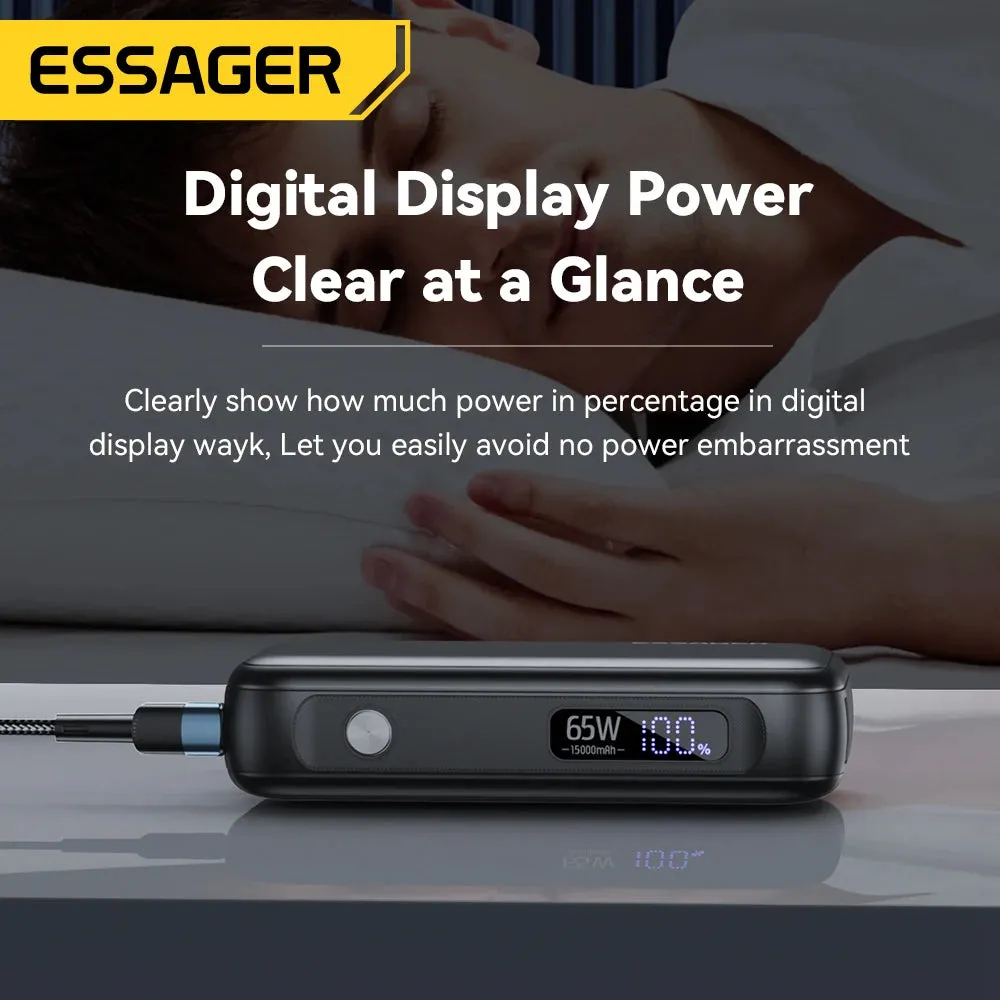 ESSAGER 65W 15000mAh Quick Charging Portable Power Bank