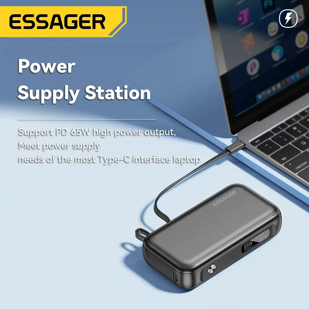 ESSAGER 65W 15000mAh Quick Charging Portable Power Bank