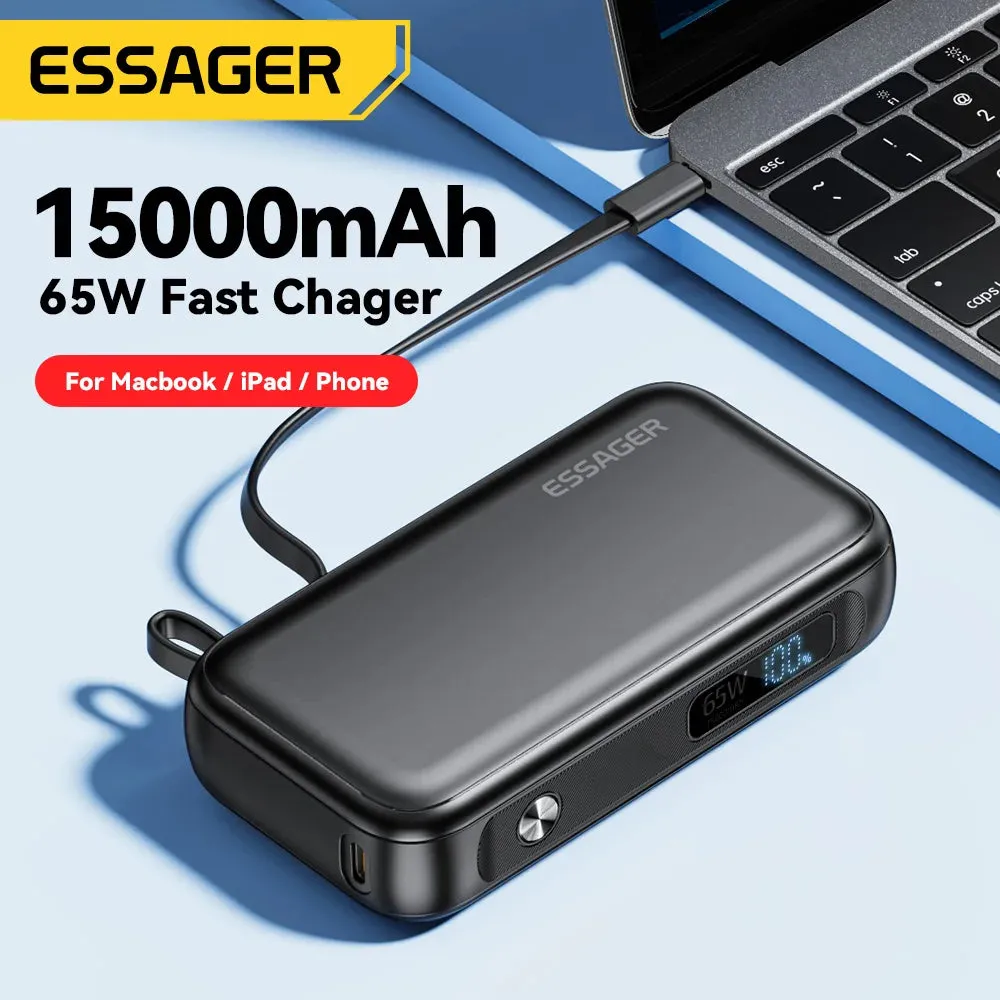 ESSAGER 65W 15000mAh Quick Charging Portable Power Bank