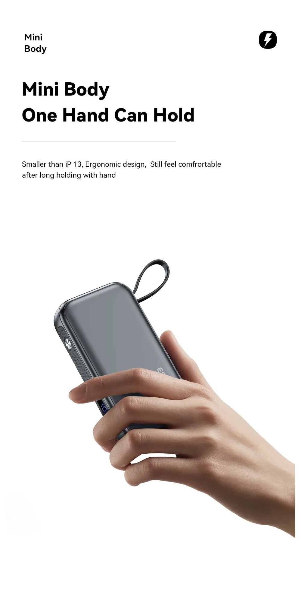 ESSAGER 65W 15000mAh Quick Charging Portable Power Bank