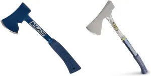 Estwing E6-25A Estwing 14" Blue Camper's Axe & E45A ES45A Fixed Blade,Hunting Knife,Outdoor,Camping, 26", Blue