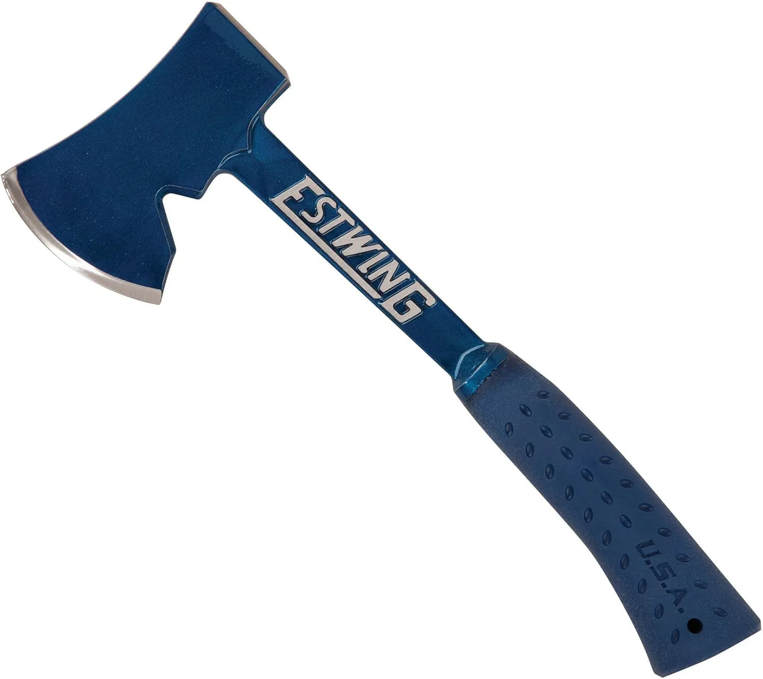 Estwing E6-25A Estwing 14" Blue Camper's Axe & E45A ES45A Fixed Blade,Hunting Knife,Outdoor,Camping, 26", Blue