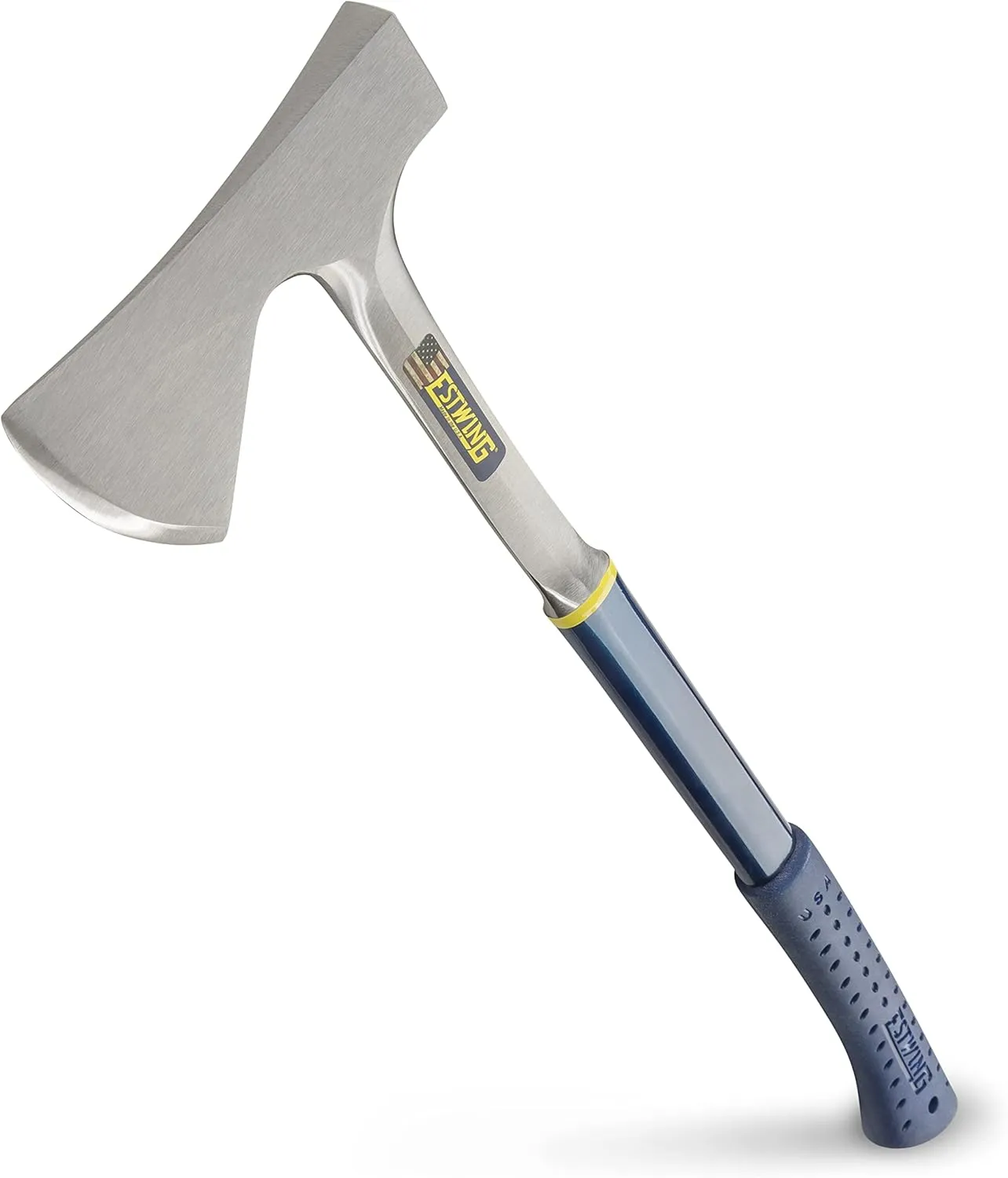 Estwing E6-25A Estwing 14" Blue Camper's Axe & E45A ES45A Fixed Blade,Hunting Knife,Outdoor,Camping, 26", Blue
