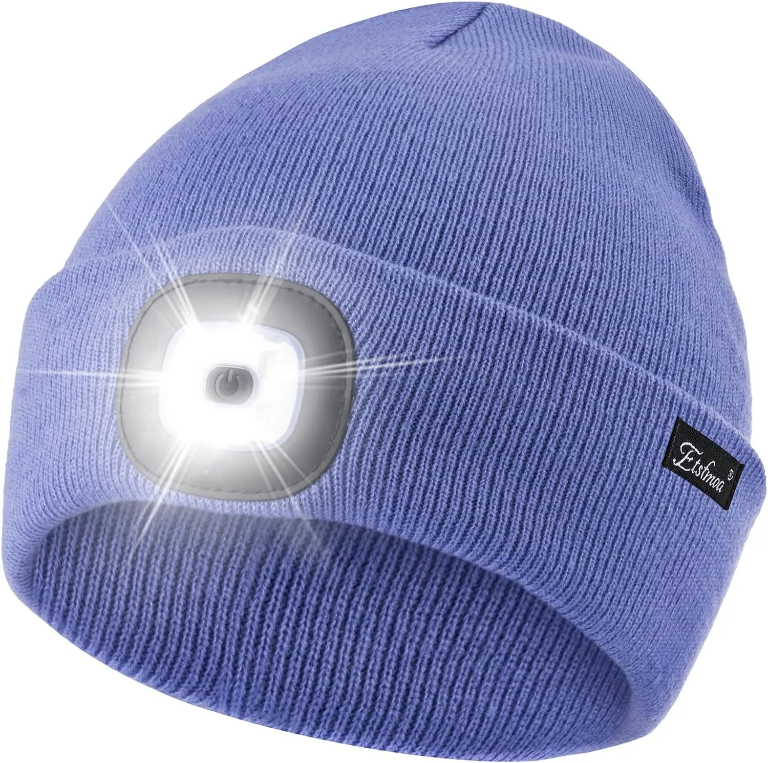 Etsfmoa Unisex Beanie with The Light Gifts for Men Dad Father USB Rechargeable Caps