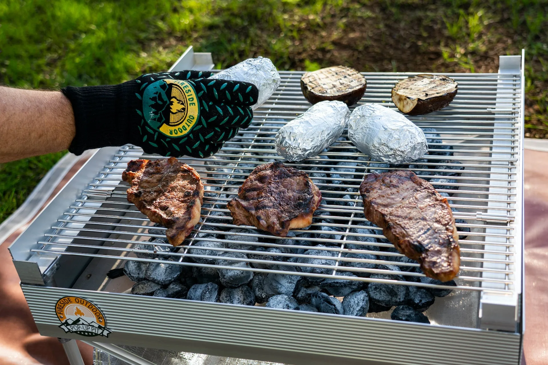 Fireside Outdoor Quad-Fold Grill Grate