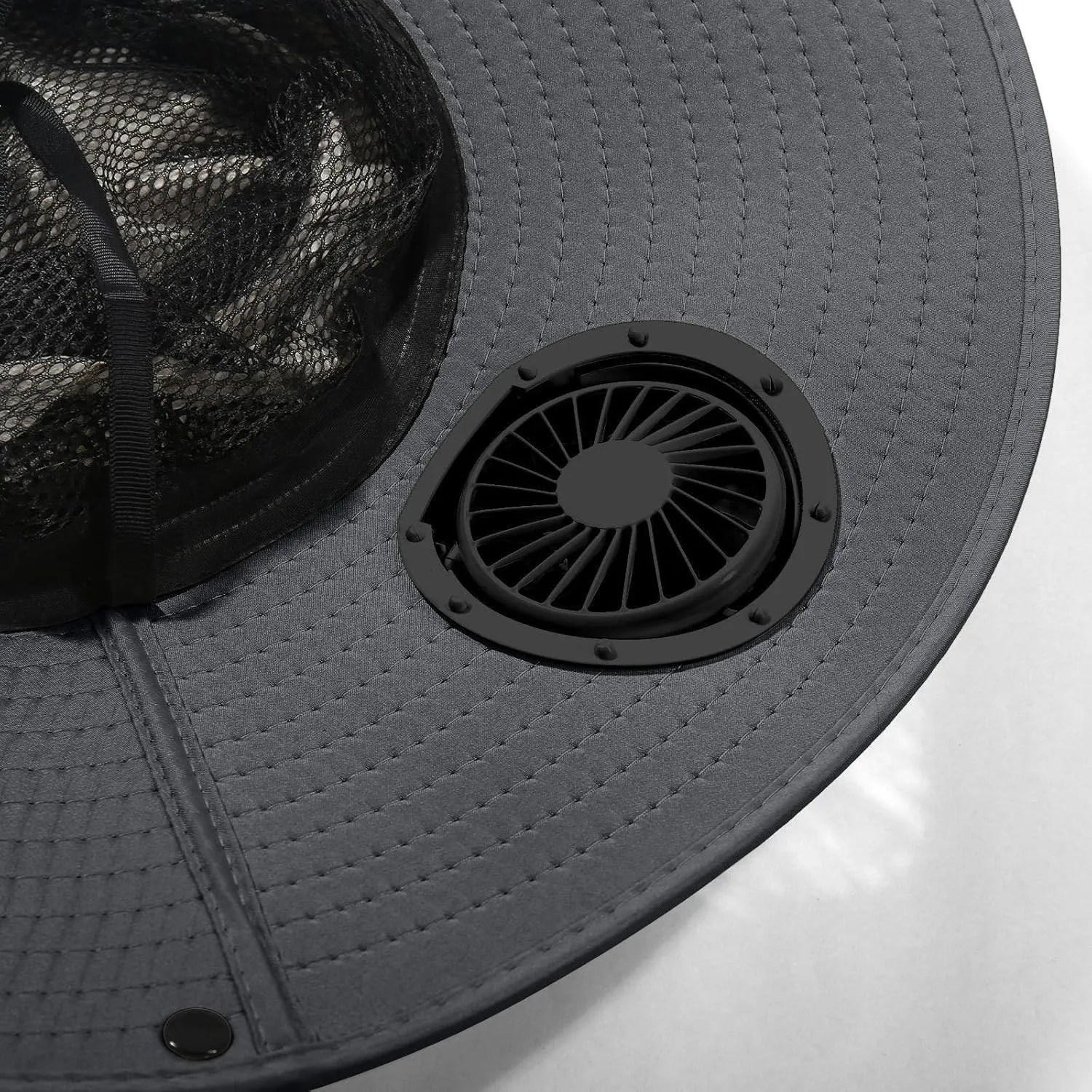 Fishing hat, Solar Powered Fan Hat, Wide Brim Solar Hats Outdoor Fishing, Removable USB Charging Fan 2025