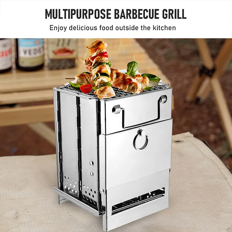 Foldable BBQ Grill for Outdoor Camping