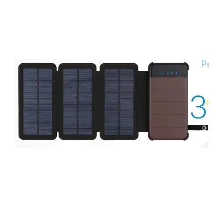 Foldable Solar Power Bank with Detachable Design