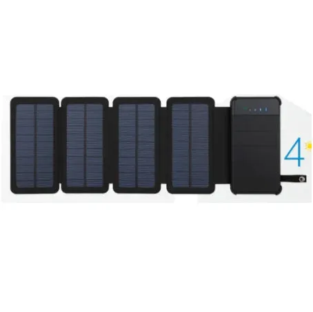 Foldable Solar Power Bank with Detachable Design