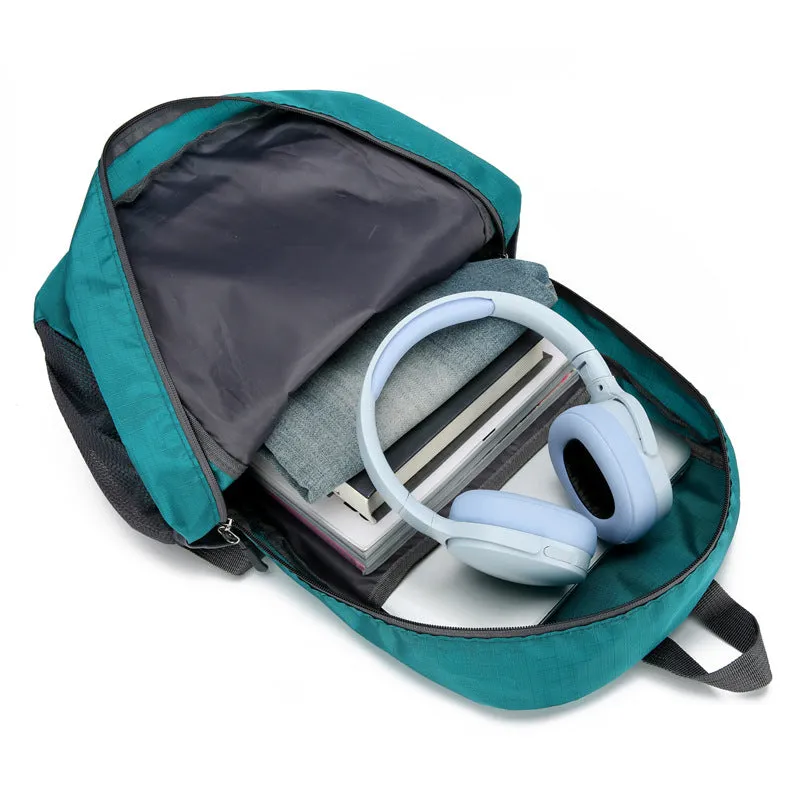 Folding New Outdoor Sports Backpack Men's Casual Women's Thickening and Wear-Resistant Travel Backpack Lightweight Cycling Backpack