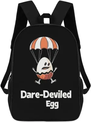 Funny Egg Dare-Deviled Egg Travel Laptop Backpack 17 Inch Lightweight Computer Bag Daypack for Men Women