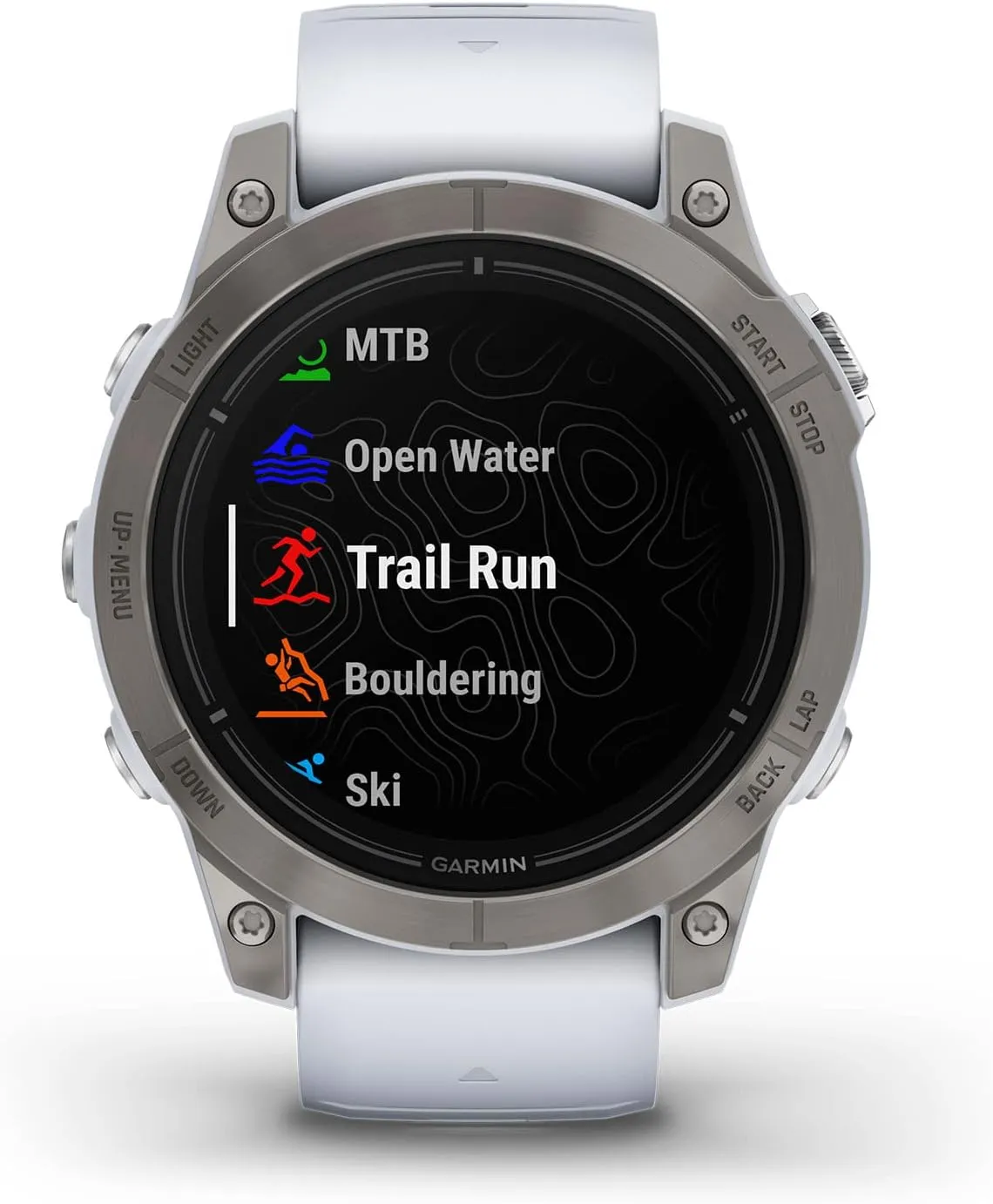 Garmin epix Gen 2 Pro Sapphire Edition, 47mm, Titanium/Whitestone | AMOLED Display, High Performance Smartwatch, Advanced Training Technology, Built-in Flashlight with Signature Power Bundle