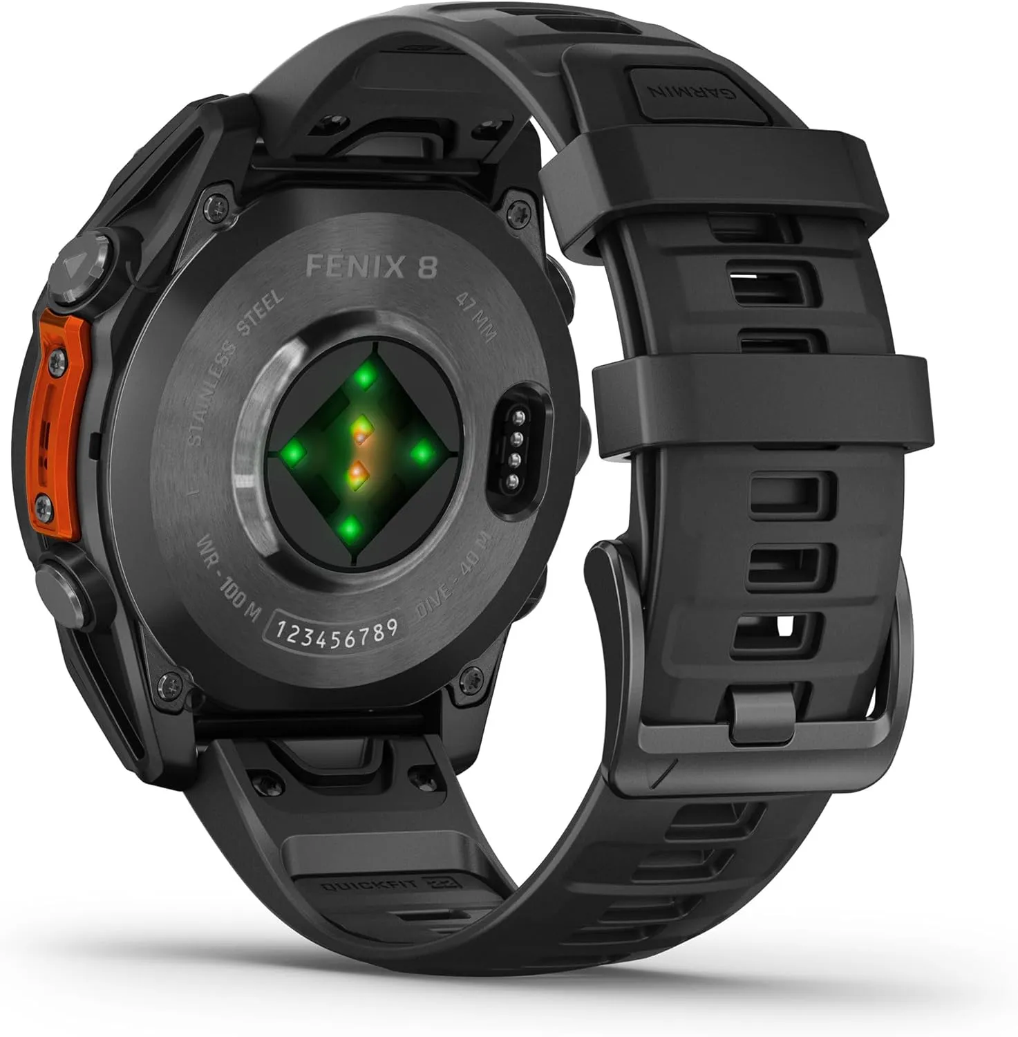Garmin Fenix 8 AMOLED (47mm, Slate Gray/Black) Multisport GPS Smartwatch Gift Box Bundle - 1.4" Touchscreen, Built-in LED Flashlight with PlayBetter Charger, Screens, Adapter, Case