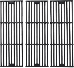 GGC Grill Grates Replacement for Chargriller 3001, 5050, 3008, 3030, 3725, 4000, 5252, King Griller 3008, 5252 and Others, 3 PCS Cast Iron Cooking Grid Grates(19 3/4" x 6 3/4" Each)